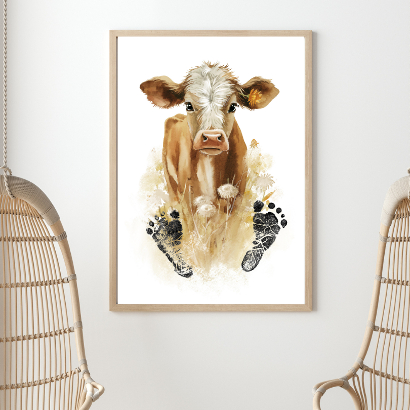 Kit empreintes bébé vache