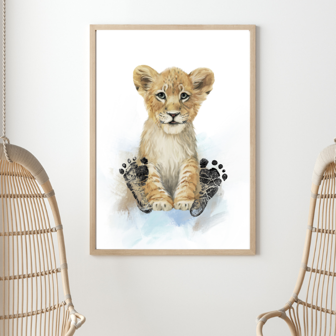Kit empreintes bébé lion